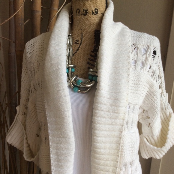 Chico's Sweaters - Cable knit white sweater